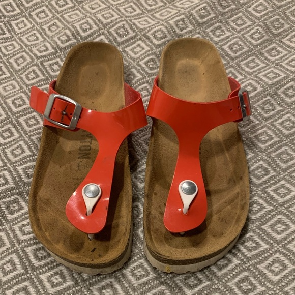 Bayton orange Slide Sandals - Picture 5 of 6